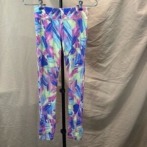 90 degree by reflex girls multicolor leggings size L 12